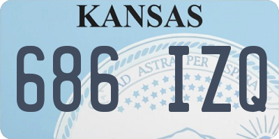 KS license plate 686IZQ
