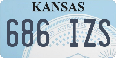 KS license plate 686IZS