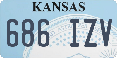 KS license plate 686IZV