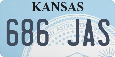 KS license plate 686JAS