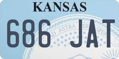 KS license plate 686JAT
