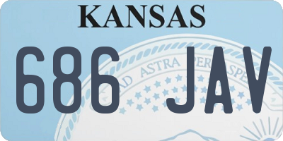 KS license plate 686JAV