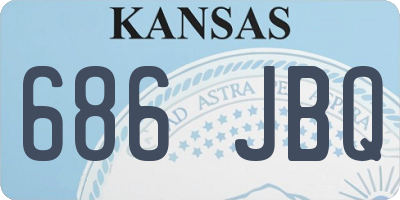 KS license plate 686JBQ