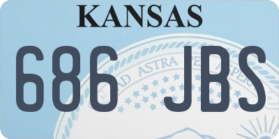 KS license plate 686JBS