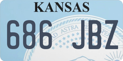 KS license plate 686JBZ