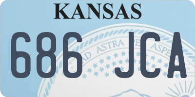 KS license plate 686JCA