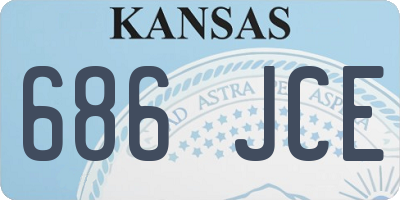 KS license plate 686JCE