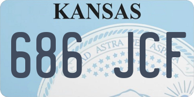 KS license plate 686JCF