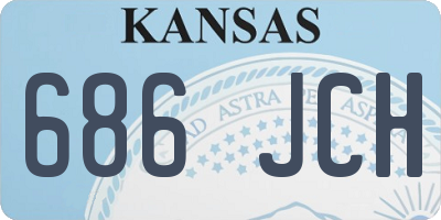 KS license plate 686JCH