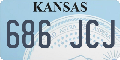 KS license plate 686JCJ