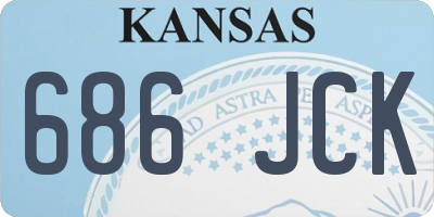 KS license plate 686JCK