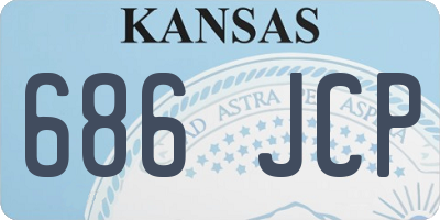 KS license plate 686JCP