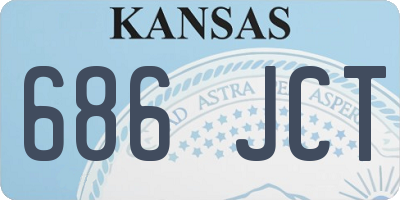 KS license plate 686JCT