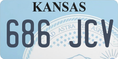 KS license plate 686JCV