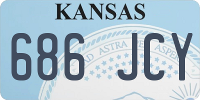 KS license plate 686JCY