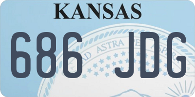 KS license plate 686JDG