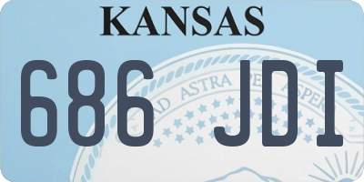 KS license plate 686JDI