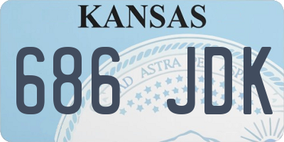 KS license plate 686JDK
