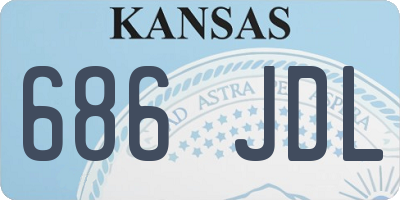 KS license plate 686JDL