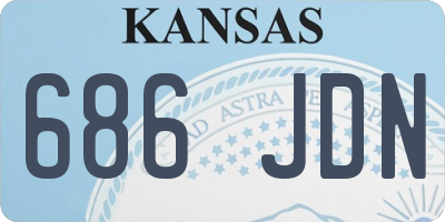 KS license plate 686JDN