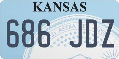 KS license plate 686JDZ