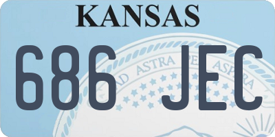 KS license plate 686JEC
