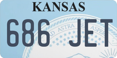 KS license plate 686JET