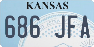 KS license plate 686JFA