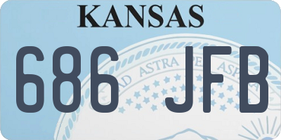 KS license plate 686JFB