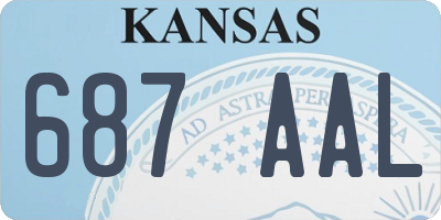 KS license plate 687AAL