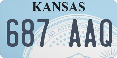 KS license plate 687AAQ