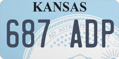 KS license plate 687ADP