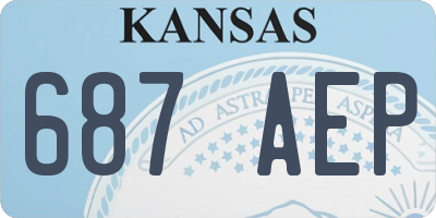 KS license plate 687AEP