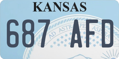 KS license plate 687AFD