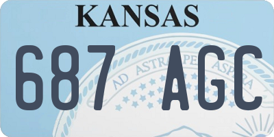 KS license plate 687AGC