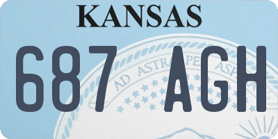 KS license plate 687AGH