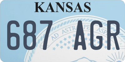 KS license plate 687AGR