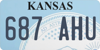 KS license plate 687AHU