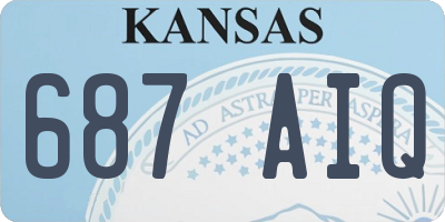 KS license plate 687AIQ