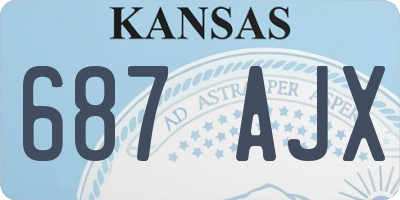 KS license plate 687AJX