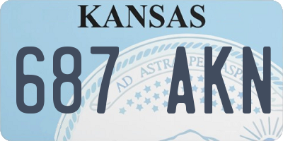 KS license plate 687AKN