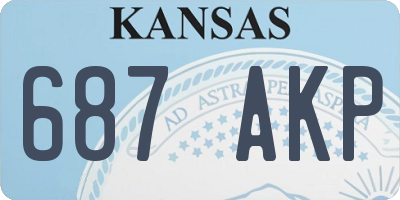 KS license plate 687AKP