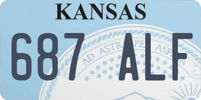 KS license plate 687ALF