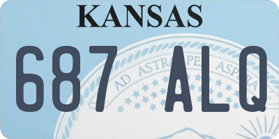 KS license plate 687ALQ