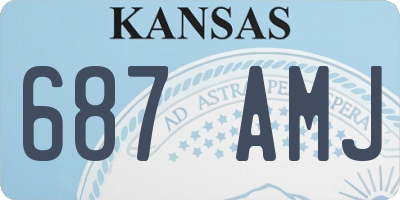 KS license plate 687AMJ