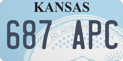 KS license plate 687APC