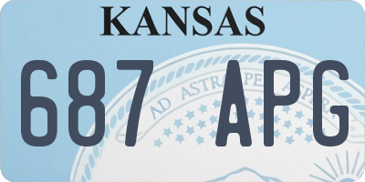 KS license plate 687APG
