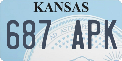 KS license plate 687APK