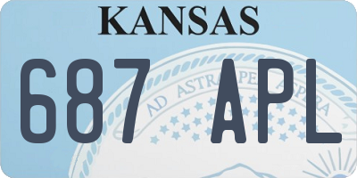KS license plate 687APL