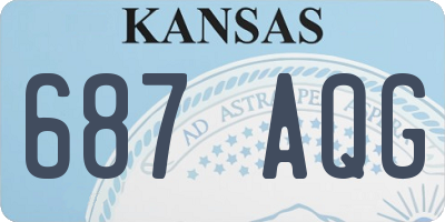 KS license plate 687AQG